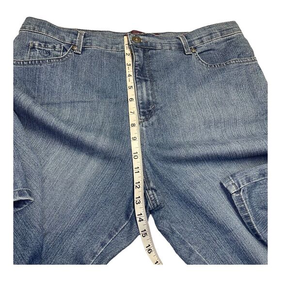 Gloria Vanderbilt Amanda Jeans Women's 18 Blue Stretch 5-Pockets Straight Leg - Picture 6 of 8